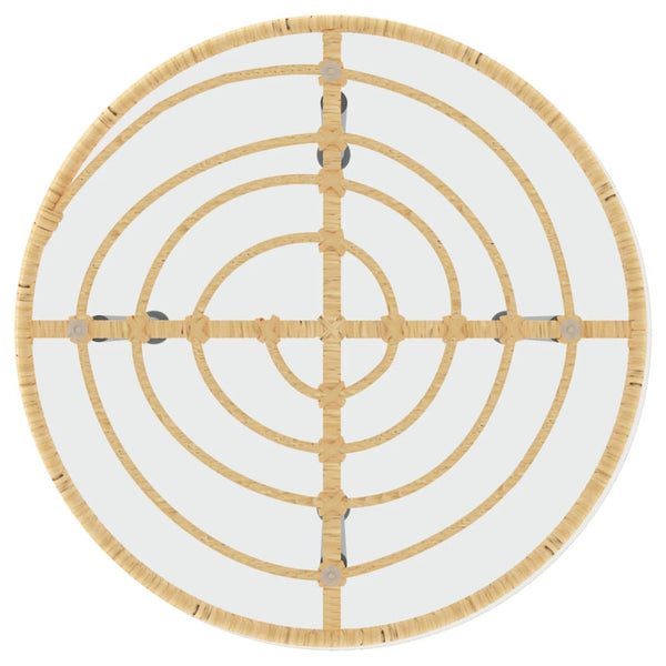 Ruokapöytä Odisea Ø50cm (karkaistu lasi ja teräs)