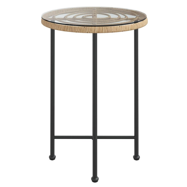 Ruokapöytä Odisea Ø55cm (karkaistu lasi ja teräs)
