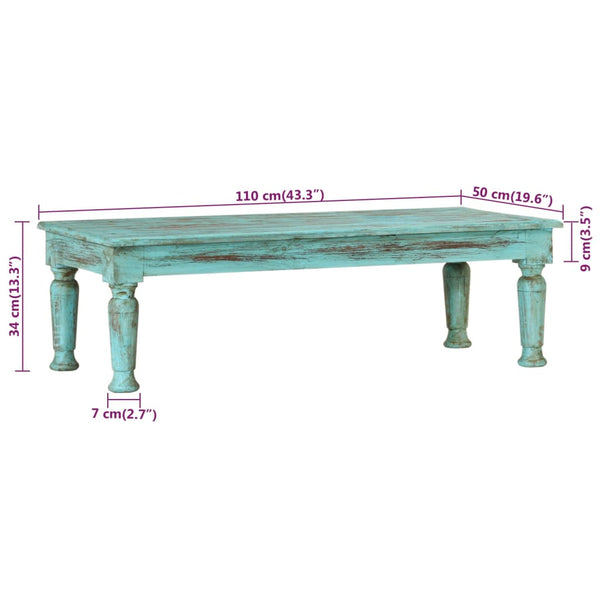 Couchtisch Nitache 110x50x34cm (recyceltes Massivholz)