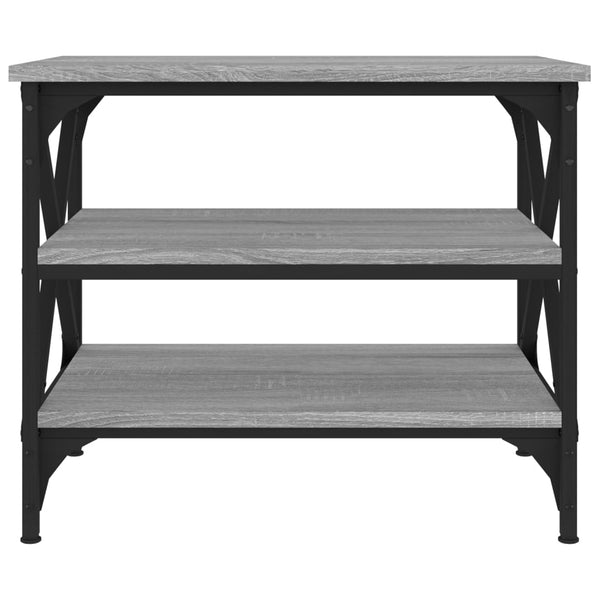 Grauer Beistelltisch Zhu 55x38x45cm (Holz)