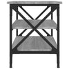 Grauer Beistelltisch Zhu 55x38x45cm (Holz)