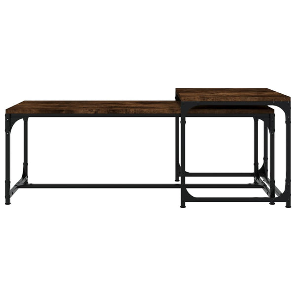 Couchtische Iacobescu (2 Stk. Räuchereiche Holz)