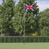 Großbritanniens Flagge und Fahnenmast Cayden 6,23 m (Aluminium)