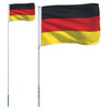 Deutschlandfahne und Fahnenstange Cayden 5,55 m (Aluminium)