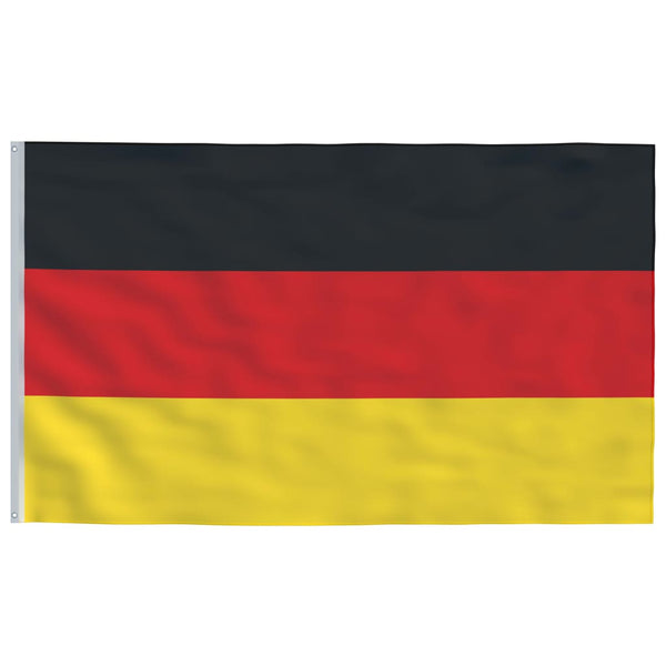 Deutschlandfahne und Fahnenstange Cayden 5,55 m (Aluminium)