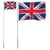 Flagge und Fahnenmast des Vereinigten Königreichs Cayden 5,55 m (Aluminium)