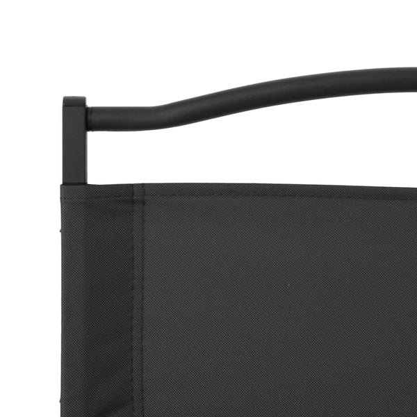 Schwarze Campingstühle Gyany 54x55x78cm (2 Stück Oxford-Gewebe)
