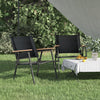 Schwarze Campingstühle Gyany 54x55x78cm (2 Stück Oxford-Gewebe)