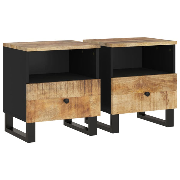 Nachttische Cristoreanu (2 Stk. Mango- und Holz)