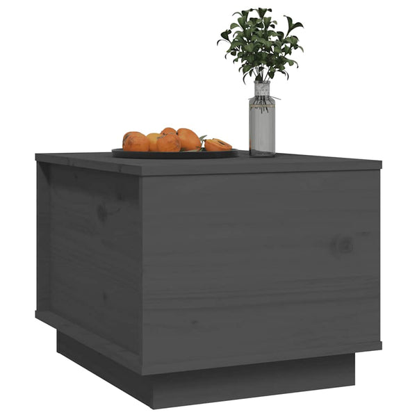 Grauer Couchtisch Nerissa 40x50x35cm (Kiefer)