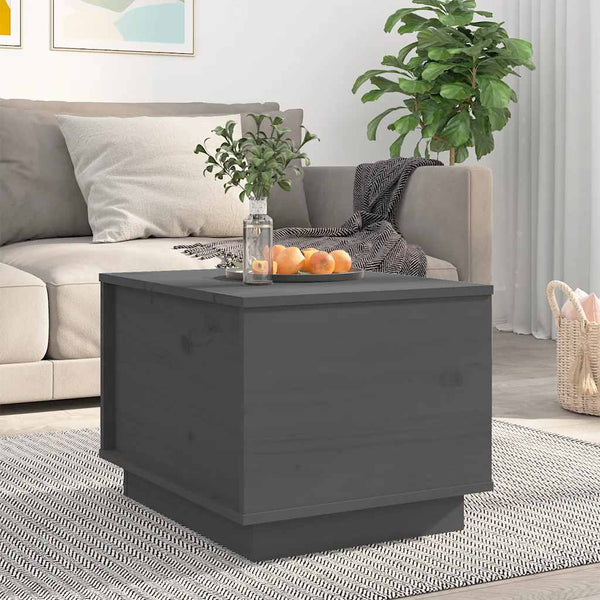 Grauer Couchtisch Nerissa 40x50x35cm (Kiefer)