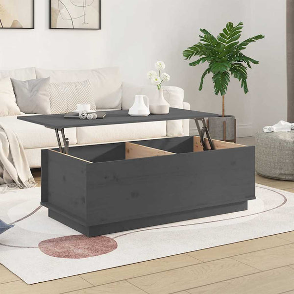 Couchtisch Artemi grau 100x50x35cm (Kiefer)