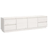Weißes TV-Lowboard Dinel 176x37x47,5cm (Kiefer)