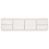 Weißes TV-Lowboard Dinel 176x37x47,5cm (Kiefer)