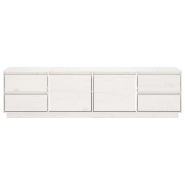 Weißes TV-Lowboard Dinel 176x37x47,5cm (Kiefer)