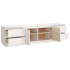 Weißes TV-Lowboard Dinel 176x37x47,5cm (Kiefer)