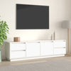 Weißes TV-Lowboard Dinel 176x37x47,5cm (Kiefer)