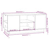 Grauer Couchtisch Pantilimona 90x49x40,5 cm (Kiefer)