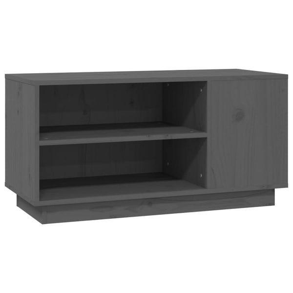 Graues TV-Möbel Ananid 80x35x40,5cm (Kiefer)