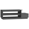 Grauer Couchtisch Vinatoru 120x50x40,5cm (Kiefer)