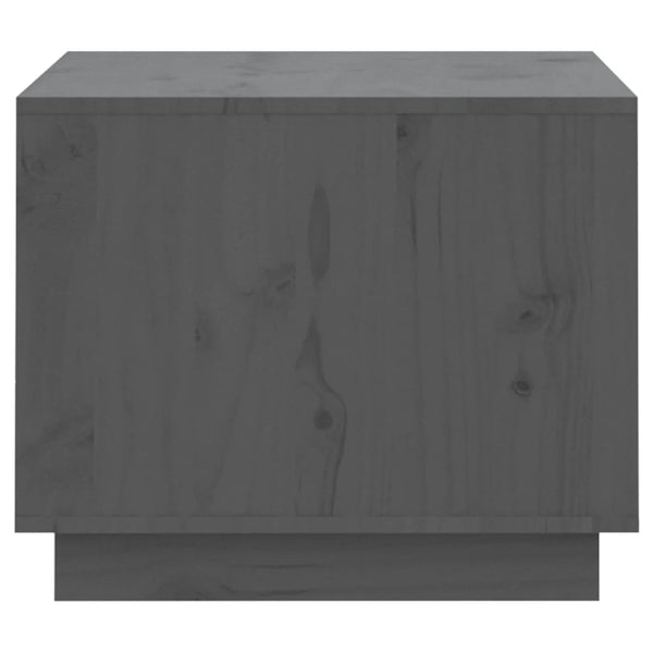 Grauer Couchtisch Vinatoru 120x50x40,5cm (Kiefer)