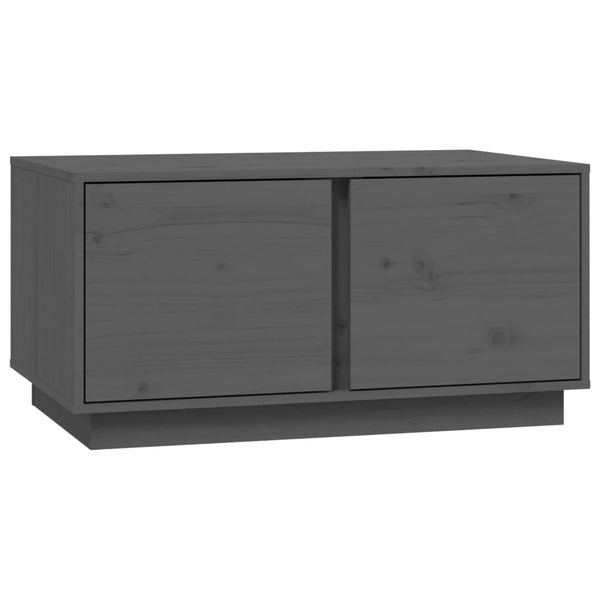 Grauer Couchtisch Rafia 80x50x40cm (Kiefer)