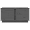 Grauer Couchtisch Rafia 80x50x40cm (Kiefer)