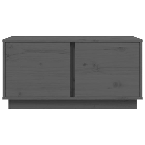 Grauer Couchtisch Rafia 80x50x40cm (Kiefer)