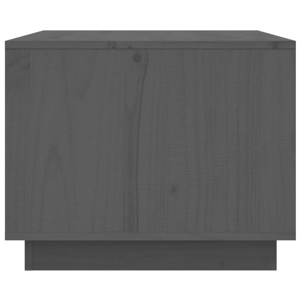 Grauer Couchtisch Rafia 80x50x40cm (Kiefer)