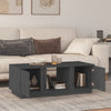 Grauer Couchtisch Egidiu 110x50x40cm (Kiefer)