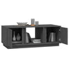 Grauer Couchtisch Egidiu 110x50x40cm (Kiefer)