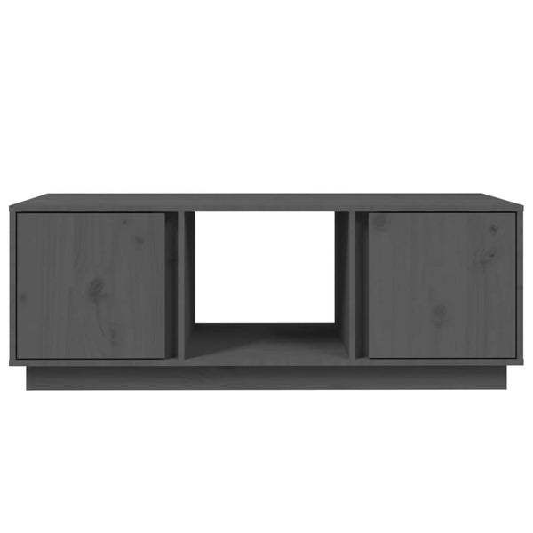 Grauer Couchtisch Egidiu 110x50x40cm (Kiefer)