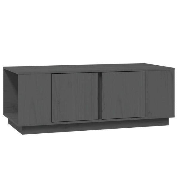 Grauer Couchtisch Zipora 110x50x40cm (Kiefer)