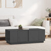 Grauer Couchtisch Zipora 110x50x40cm (Kiefer)