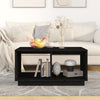 Schwarzer Couchtisch Jonatan 80x50x40cm (Kiefer)