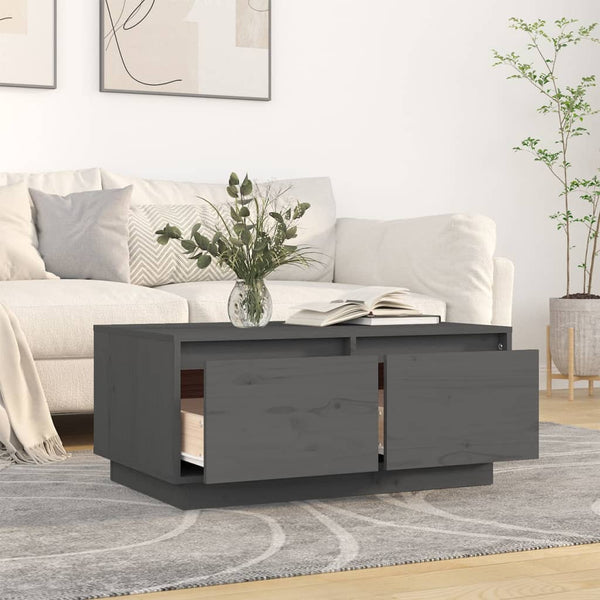 Grauer Couchtisch Menyhart 00x50x35cm (Kiefer)