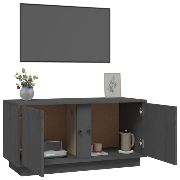 Graues TV-Möbel Othel 80x35x40,5cm (Kiefer)