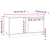 Graues TV-Möbel Othel 80x35x40,5cm (Kiefer)