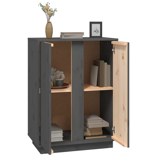 Graues Sideboard Sira 60x35x80cm (Kiefer)