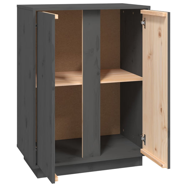 Graues Sideboard Sira 60x35x80cm (Kiefer)