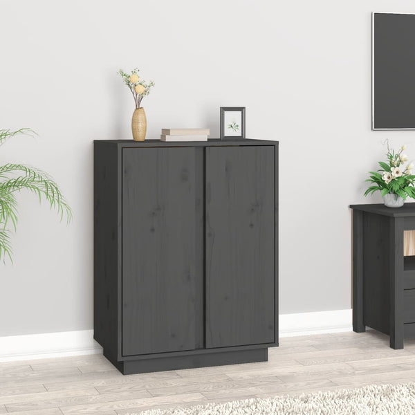 Graues Sideboard Sira 60x35x80cm (Kiefer)