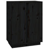 Schwarze Kommode Sira 60x35x80cm (Kiefer)