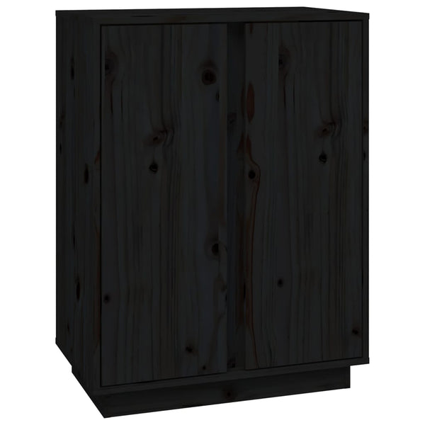 Schwarze Kommode Sira 60x35x80cm (Kiefer)