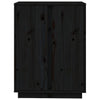 Schwarze Kommode Sira 60x35x80cm (Kiefer)