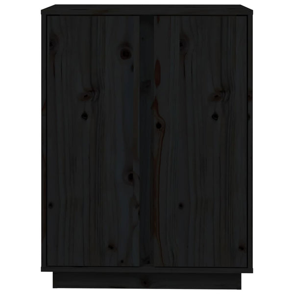Schwarze Kommode Sira 60x35x80cm (Kiefer)