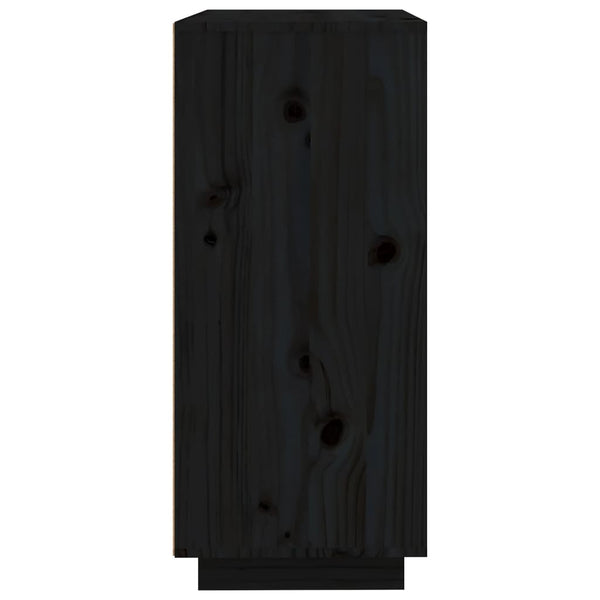 Schwarze Kommode Sira 60x35x80cm (Kiefer)