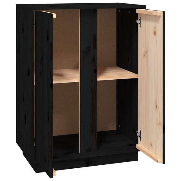 Schwarze Kommode Sira 60x35x80cm (Kiefer)