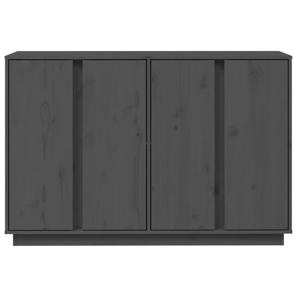 Graues Sideboard Miltiede 120x35x80cm (Kiefer)