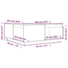 Sofatisch Fintinaru 100x101x40,5cm (Kiefer)