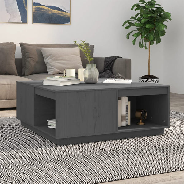 Couchtisch Fintinaru Grau 100x101x40,5cm (Kiefer)